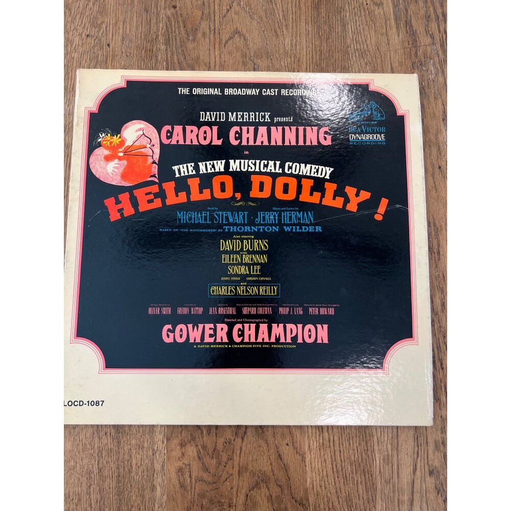 Original Broadway Cast Vinyl "Hello Dolly!" RCA Victor LOCD-1087 Record Album